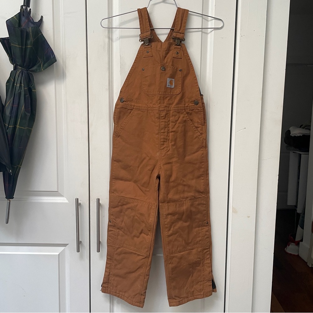 CARHARTT KIDS' LOOSE FIT CANVAS INSULATED BIB OVERALL